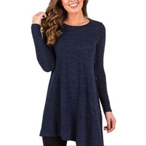 NEW Side Button Flowy Tunic Top - Picture 5 of 8